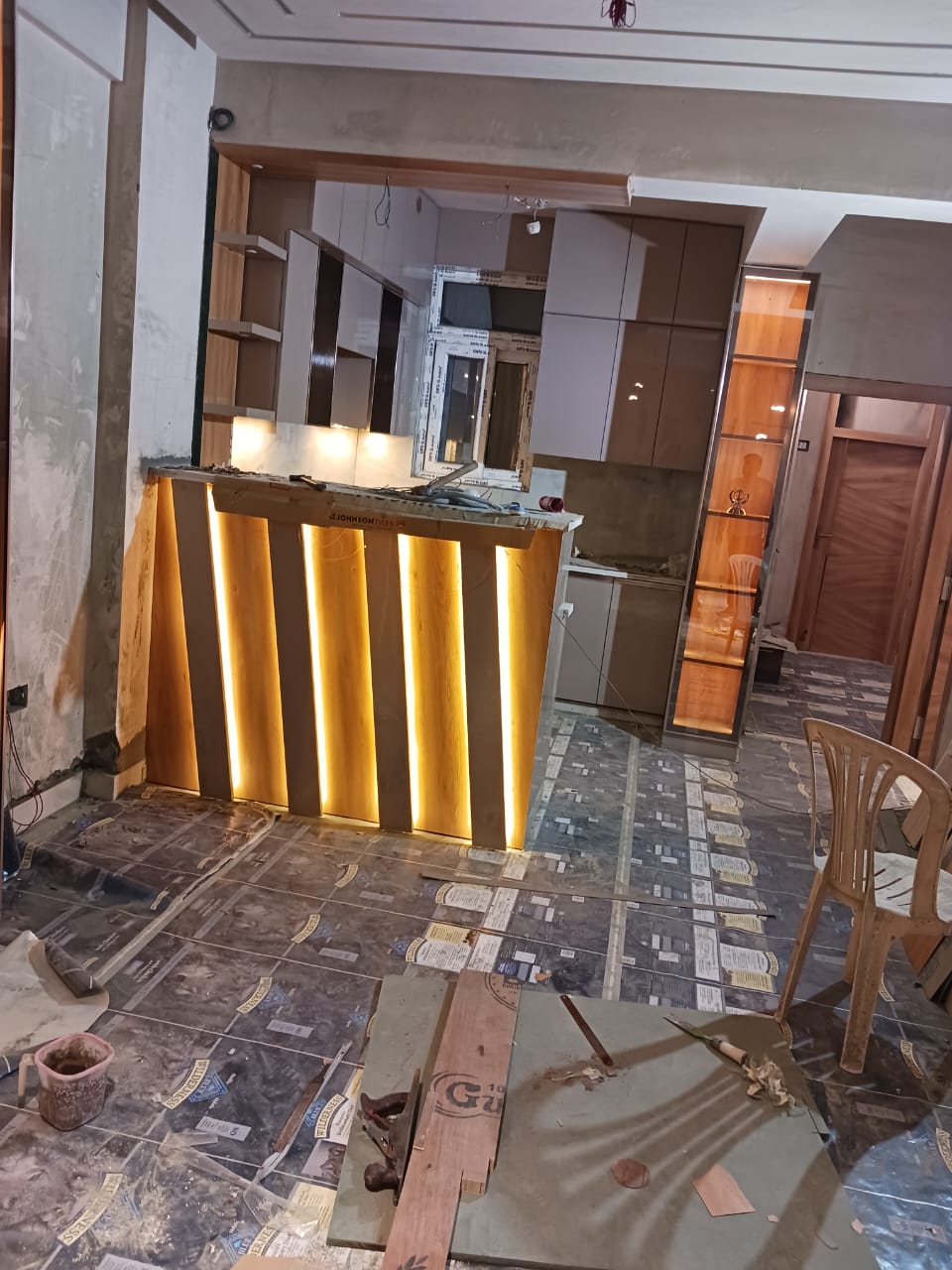 Detailed Woodwork in Office Space